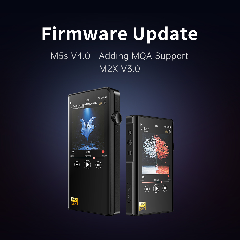 Shanling M2X & M5s Firmware update